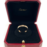 Cartier LOVE wedding band size of 63 Rose Gold